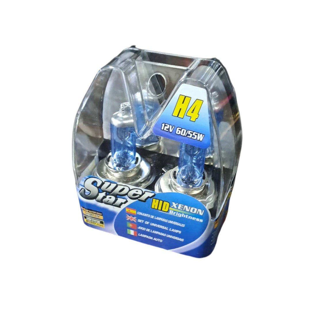 Halogen Bulbs H4- H7 60W/55W With Xenon Effect