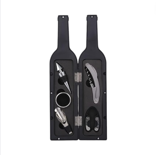 MHome 6-Piece Luxury Wine Accessory Set in Wine Bottle Storage Box