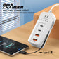 66W Fast Charger 4 Port USB & USB-C PD Adapter with Type-C Cable EU Plug