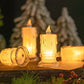 Battery Operated LED Plastic Candle Pack Of 24 Warm White