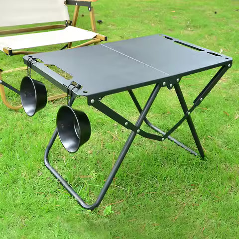 MHome Tactical IGT Iron Grid Folding Camping Table – 58 x 40 x 36 cm