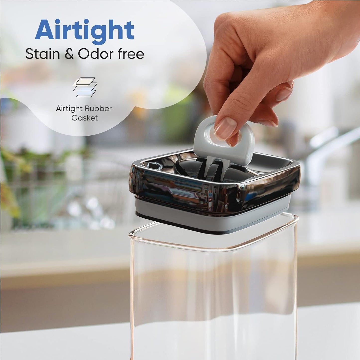 MHome 6-Piece Airtight Food Storage Containers Set