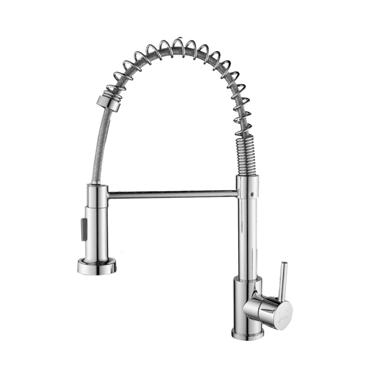 MHome Stainless Steel Pull Down  Kitchen Mixer Tap – Single Outlet Extension with Inlet Pipe (Black, Silver, Gold | Hot & Cold Water)