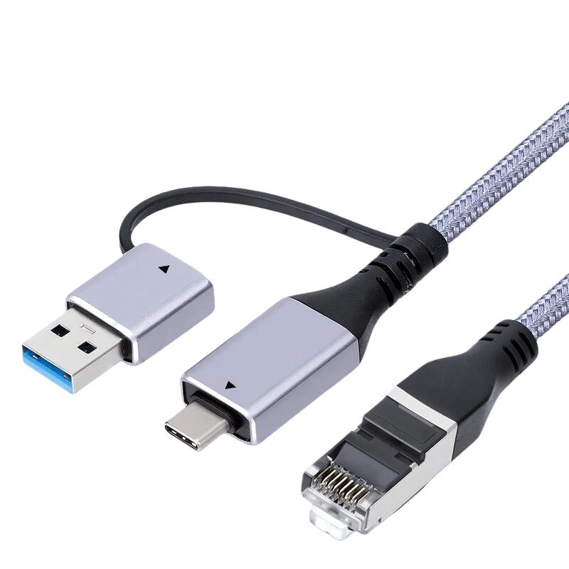 MTech USB-C / USB 3.0 to RJ45 Gigabit Ethernet Cable – 2M LAN Converter Adapter