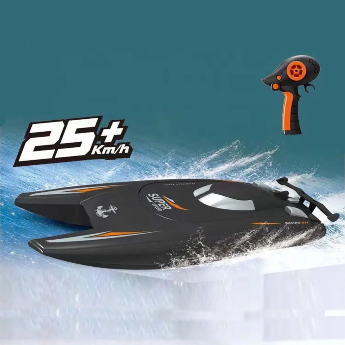 MTech High-Speed RC Racing Boat – 48 km/h Remote Control Boat for Kids & Adults