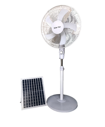Solar Fan Rechargeable Stand Fan with FREE Solar Panel 16 Inches 45cm Stand Fan with USB/Light