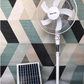 Solar Fan Rechargeable Stand Fan with FREE Solar Panel 16 Inches 45cm Stand Fan with USB/Light