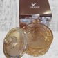 Multipurpose crystal glass container.