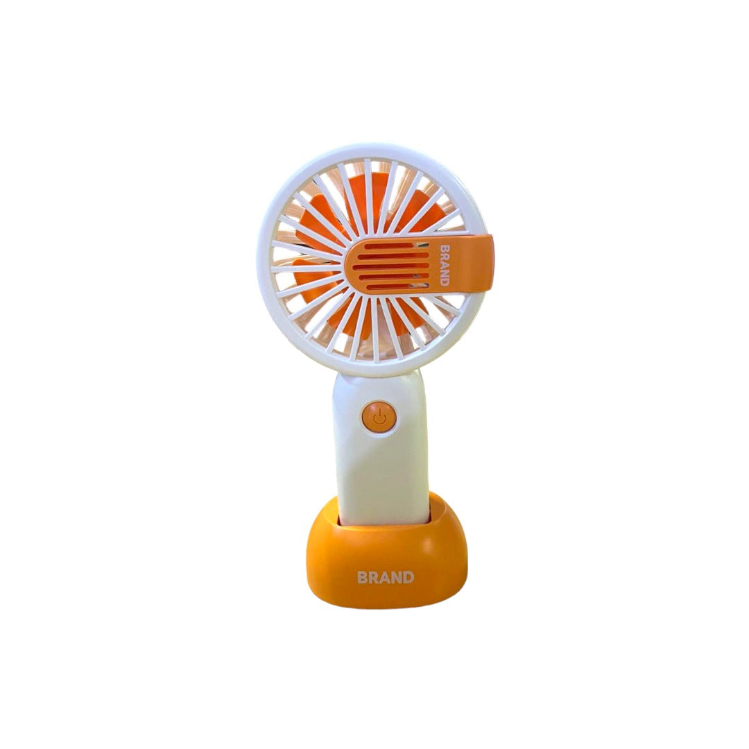 Mini Rechargeable Handheld Fan with Stand (Assorted Colors)