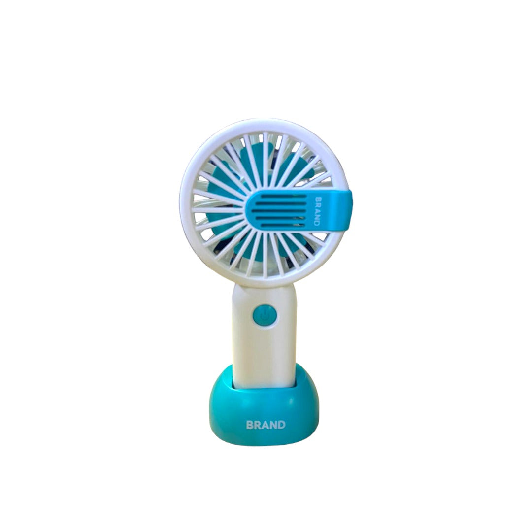 Mini Rechargeable Handheld Fan with Stand (Assorted Colors)