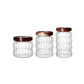 Mason Jars for Pantry Glass Storage With Airtight Lids 3pc