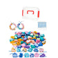 Wooden Blocks Lacing Beads Toy Puzzle Sorting Educational 60 Block Beads