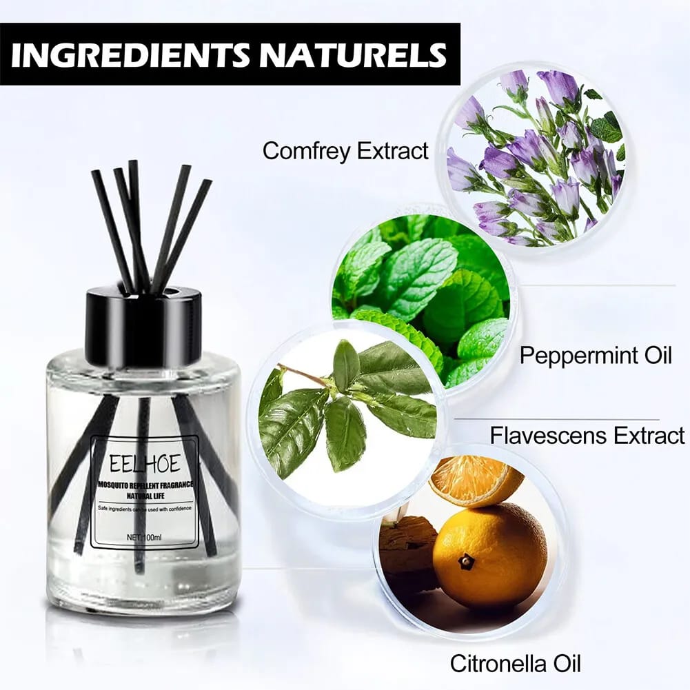 Aromatherapy Diffuser Natural For with 5 Diffuser Stick