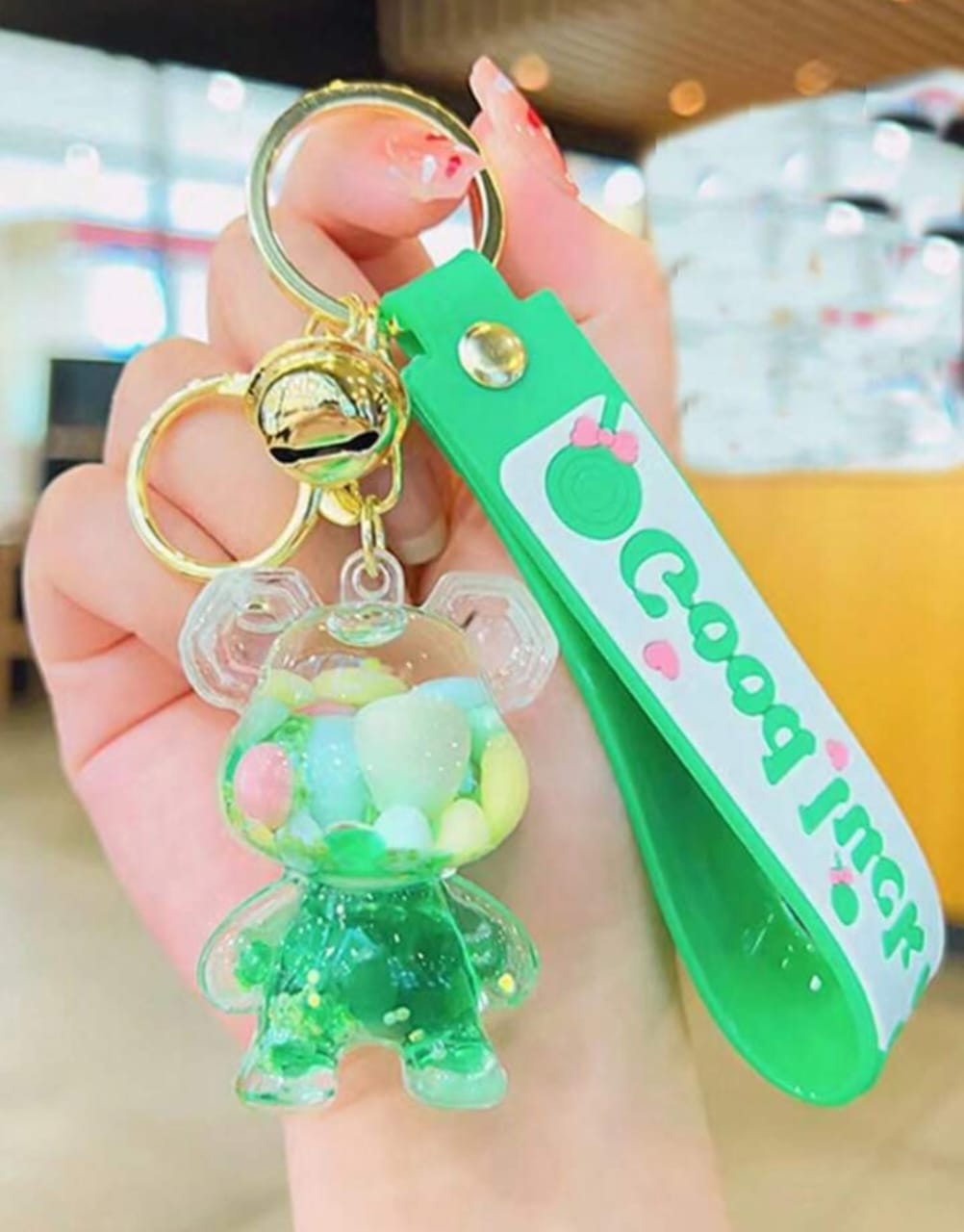 Cartoon Rhinestone Rabbit Keychain Car Pendant Bunny Key Ring School Bag Small Gift Accessories Fashion