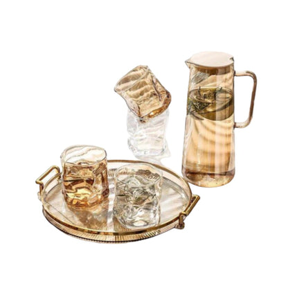 Glass Borosilicate Pitcher Set 7pc - Hot/Cold