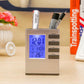 Cube Pen Stand With Digital Alarm Clock