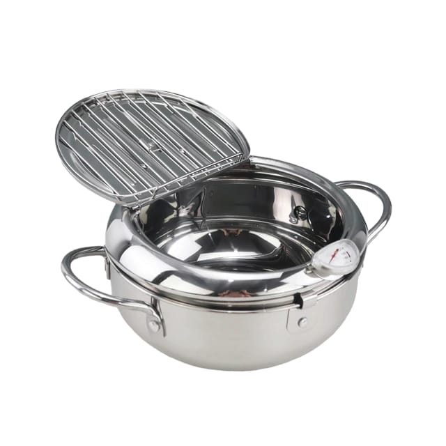 Stainless Steel Frying Pot With Temperature Control