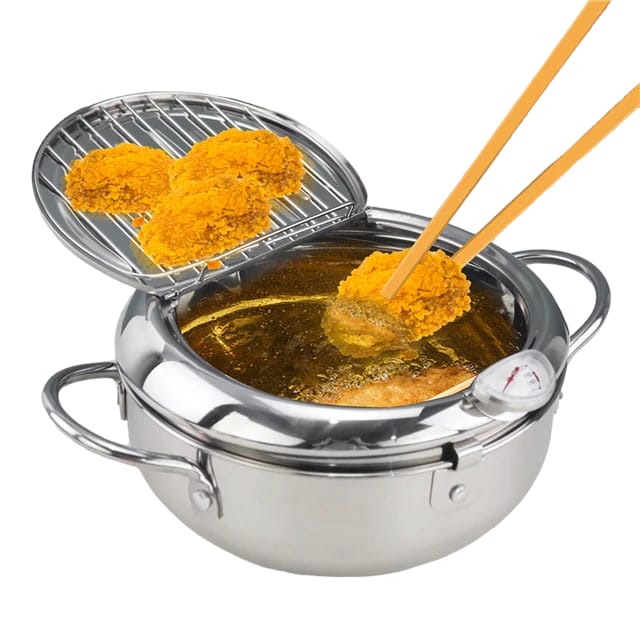 Stainless Steel Frying Pot With Temperature Control