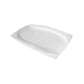 White Rectangular Ceramic Serving Platter Plate