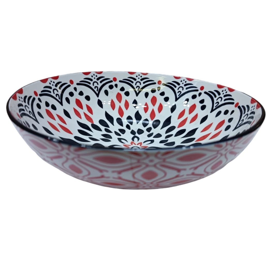 Ceramic Colourful Shallow Bowl