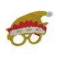 Christmas Glasses Frame With Santa Hat Lightweight Novelty Decorative Costume Eyewear