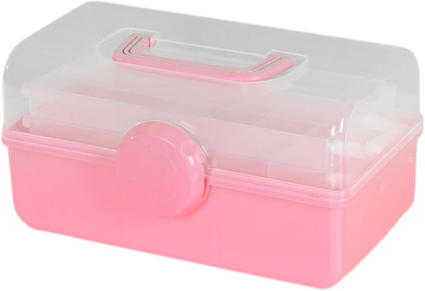Three-layer plastic storage box