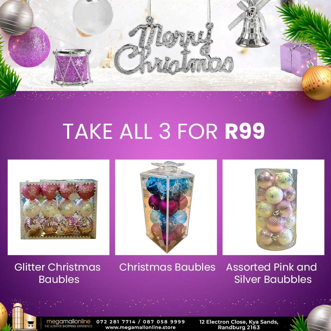 Colorful Christmas Baubles