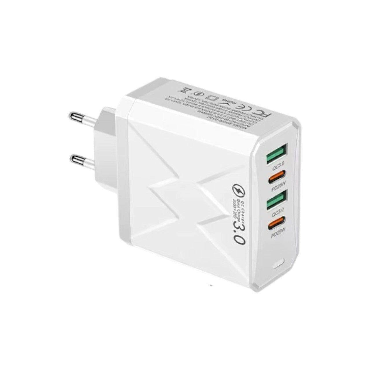 240W Multi-Port USB Charger 3 USB + 3 USB-C PD Fast Charging Adapter