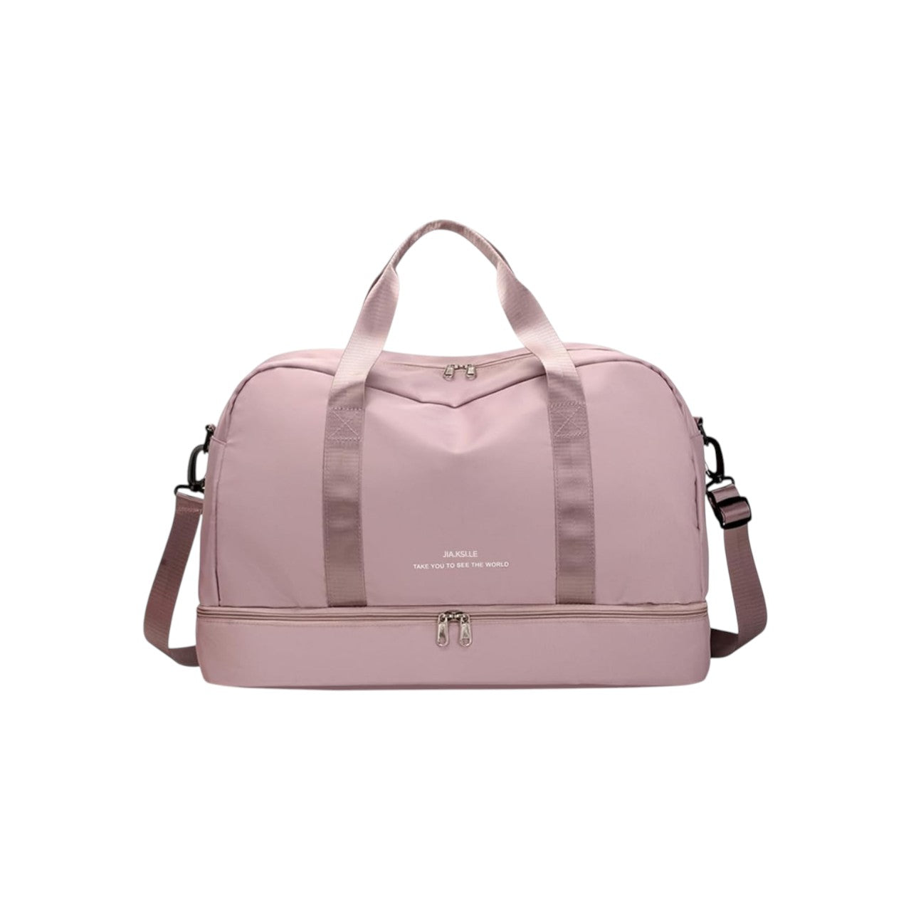 Nylon Sports Duffel Bag Waterproof Gym Travel Bag with Shoe Compartment