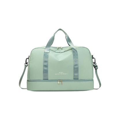 Nylon Sports Duffel Bag Waterproof Gym Travel Bag with Shoe Compartment