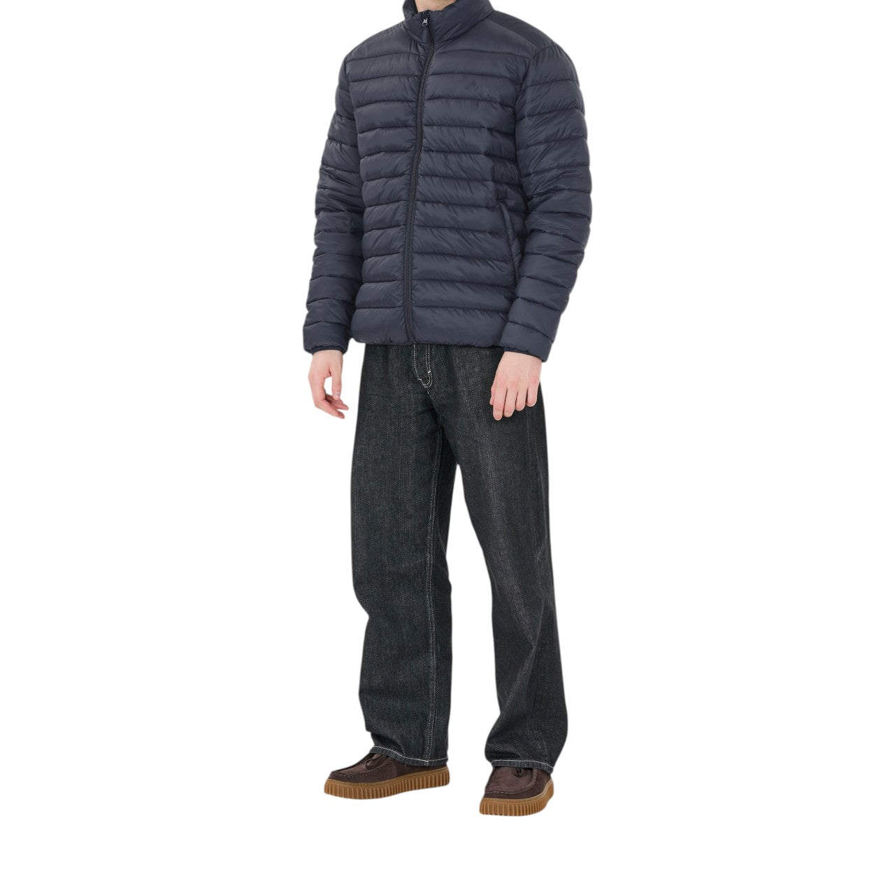 Puffer Jacket – Quilted, Water-Repellent, Lightweight, High-Zip Design
