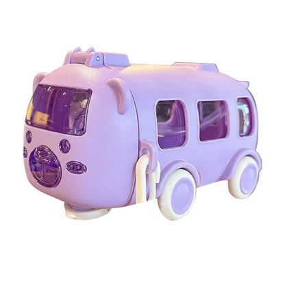 Mkids Cartoon Bus Water Bottle – 500ml Leak-Proof Kids Drink Bottle with Strap