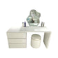 MFurn Modern Irregular Mirror Vanity Set with Marble Top & LED Lighting