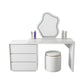 MFurn Modern Irregular Mirror Vanity Set with Marble Top & LED Lighting