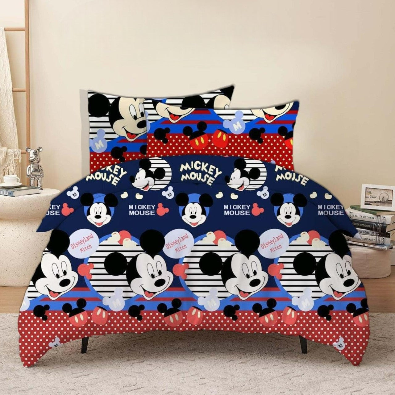 MHome 3-Piece Kids Cartoon Quilt / Duvet Cover Bedding Set