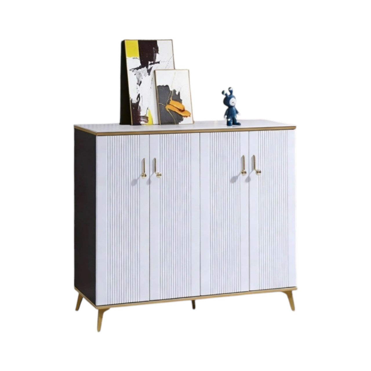 MFurn Gemini Modern Fluted Sideboard – Contemporary Storage Solution