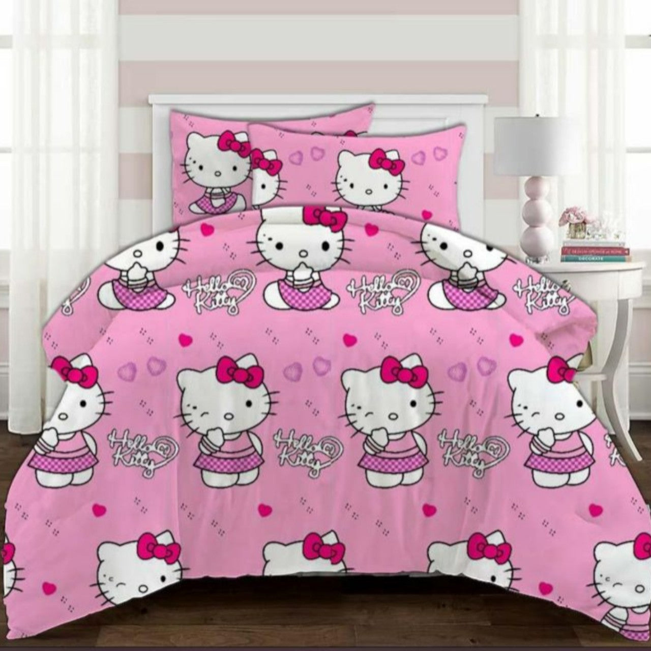 MHome 3-Piece Kids Cartoon Quilt / Duvet Cover Bedding Set