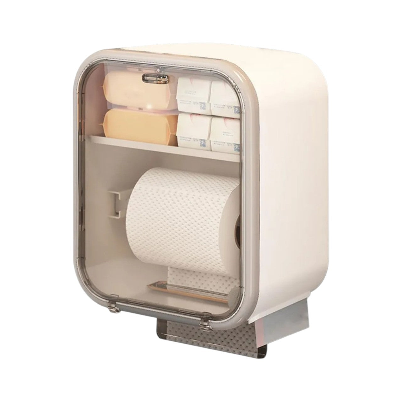 MHOME Wall Mounted Tissue Box Dispenser with Shelf & Drawer Holder