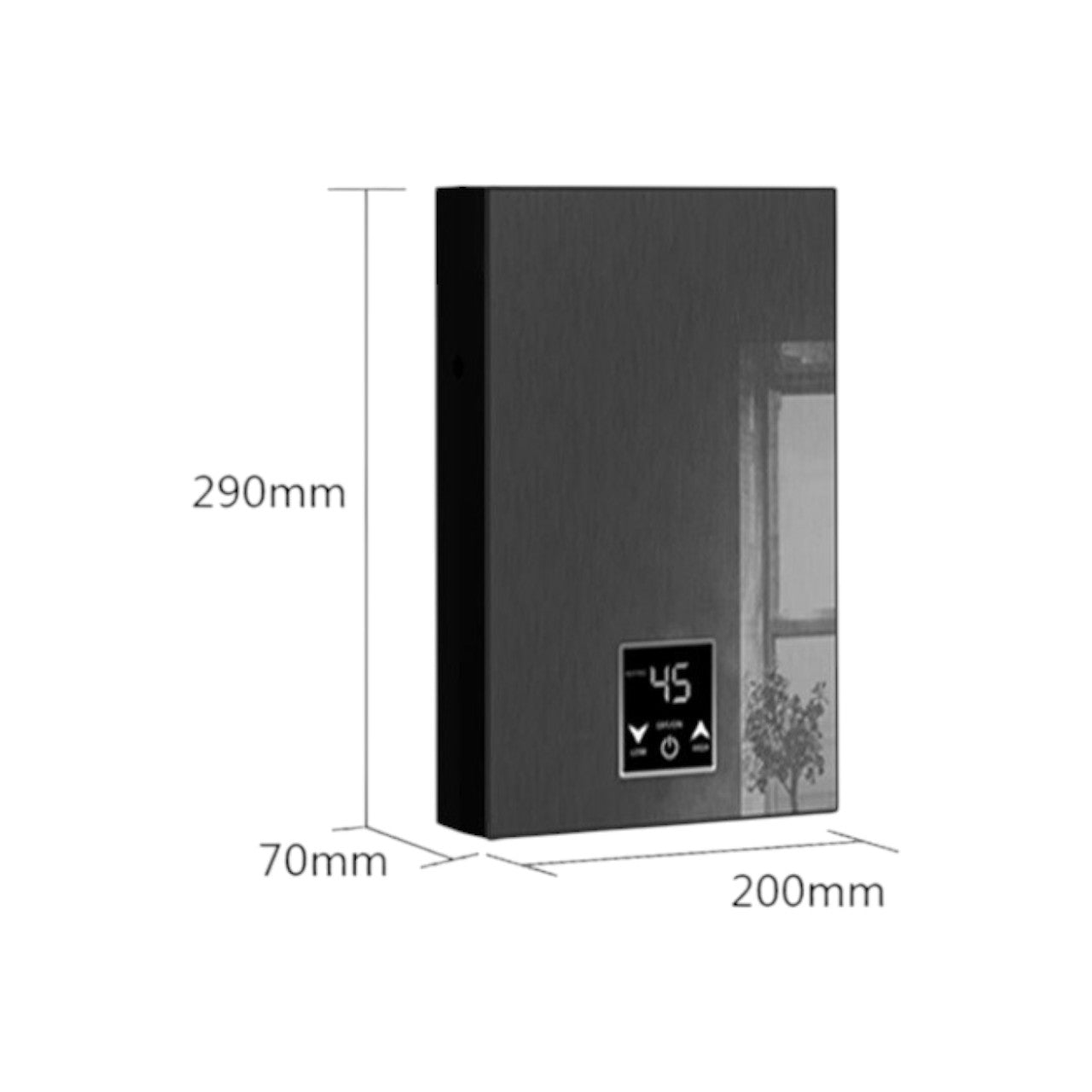 5500W Instant Electric Water Heater LED Display IPX4 Wall Mounted