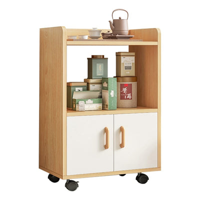 Multi-Functional  Movable 2tier Wooden Cabinet