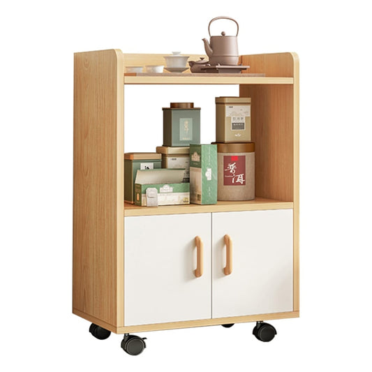 Multi-Functional  Movable 2tier Wooden Cabinet