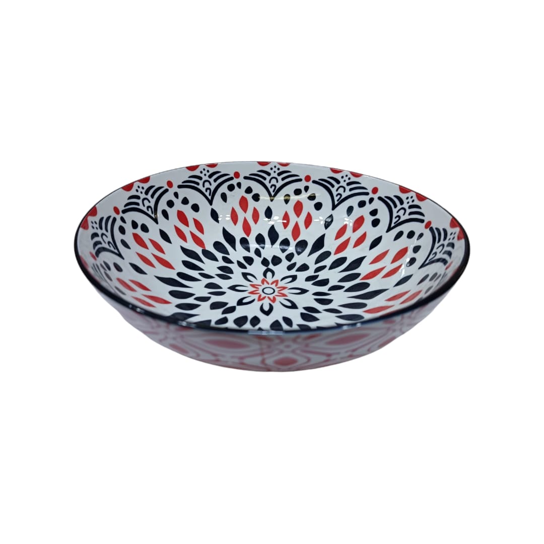 Ceramic Colourful Shallow Bowl