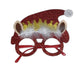 Christmas Glasses Frame With Santa Hat Lightweight Novelty Decorative Costume Eyewear