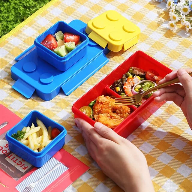 Building Block  Lunch Containers 3pk