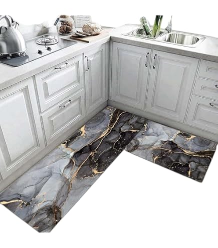 2 Piece Set Anti Fatigue Kitchen Floor Mats