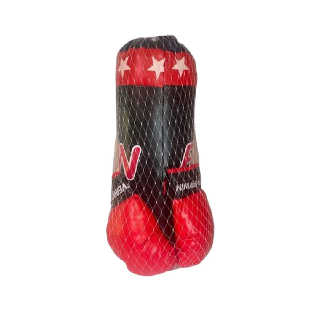 Kids Training Boxing Punching Bag Glove Set