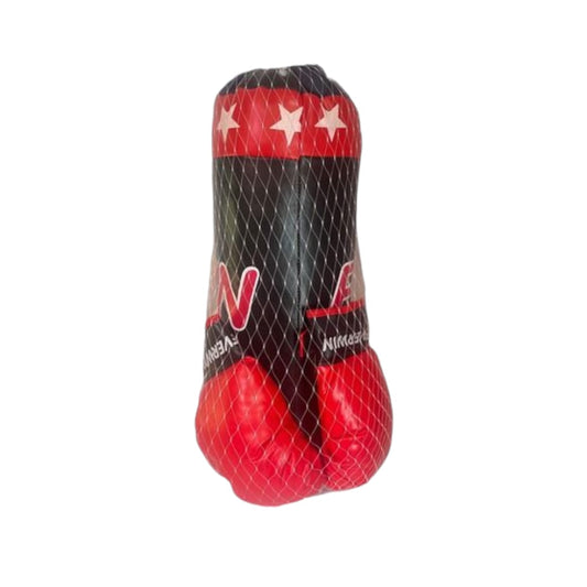 Kids Training Boxing Punching Bag Glove Set