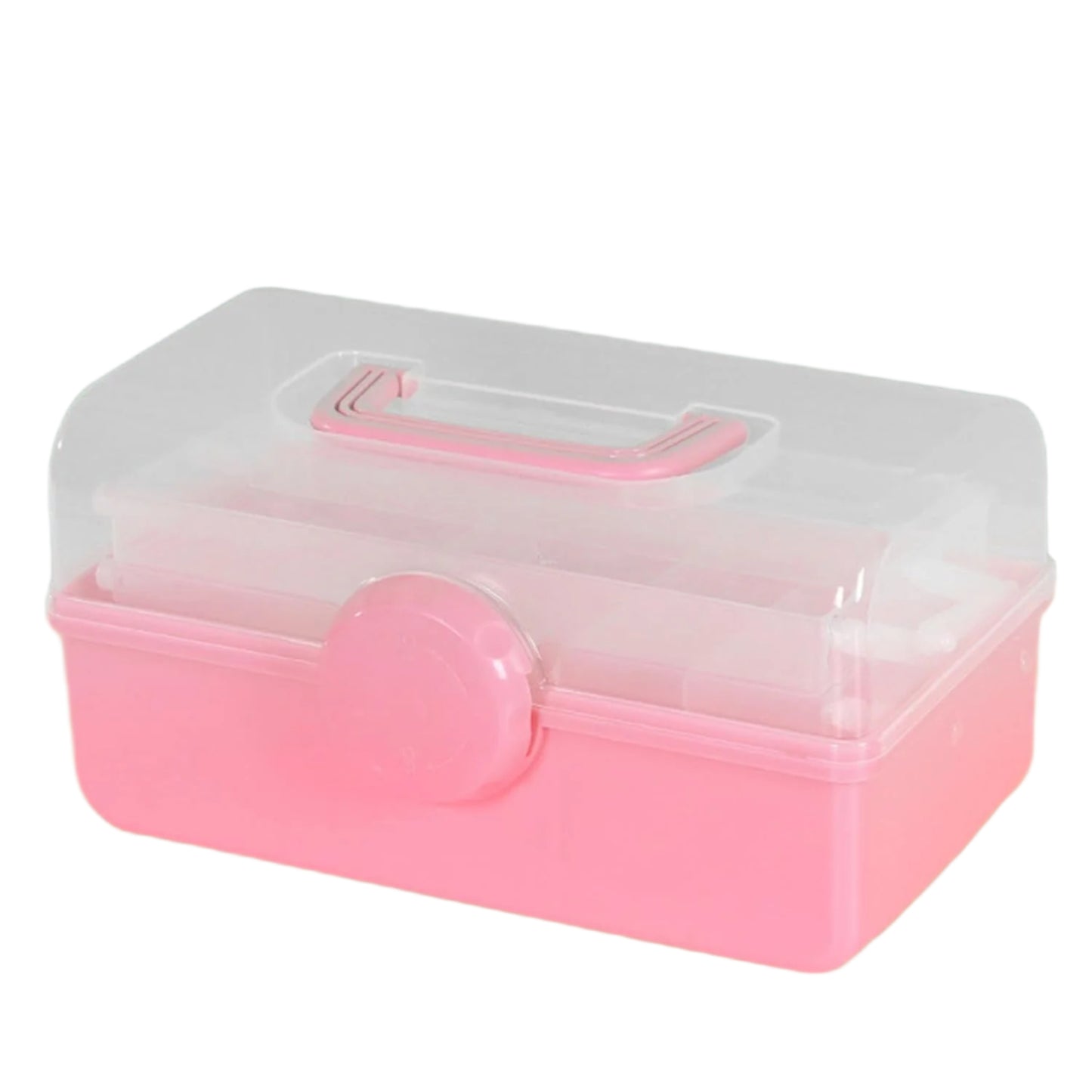 Three-layer plastic storage box