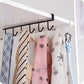 6 Iron Hook Under Cabinet Mug Holder Storage Hooks for Shelf