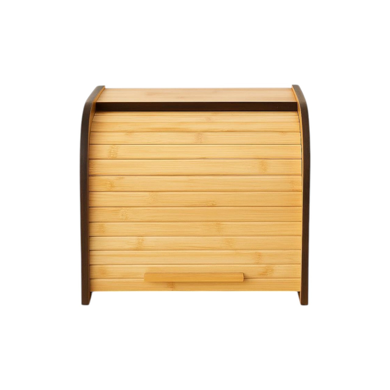 MHome Two-Layer Bamboo Bread Box – Adjustable Roll-Top Bread Storage Organizer